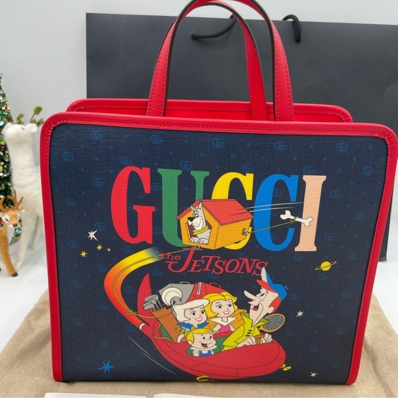 Women’s Gucci X, the Jetsons GG supreme canvas tote made in Italy - Picture 1 of 11